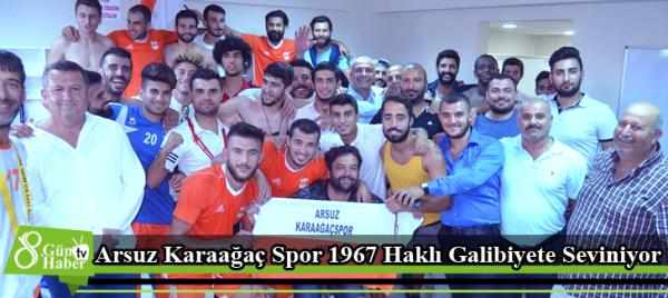 Arsuz Karaağaç Spor 1967 Haklı Galibiyete Seviniyor