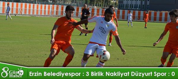 Erzin Belediyespor : 3 Birlik Nakliyat Düzyurt Spor : 0