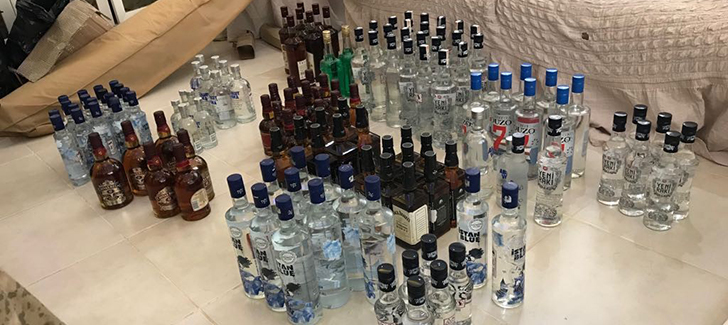 Kırıkhan'da 250 Şişe Kaçak İçki Ele Geçirildi