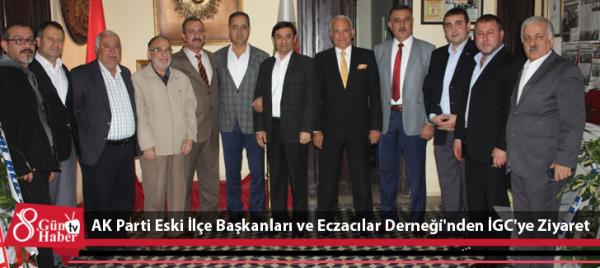 AK Parti Eski İlçe Başkanları ve Eczacılar Derneği'nden İGC'ye Ziyaret
