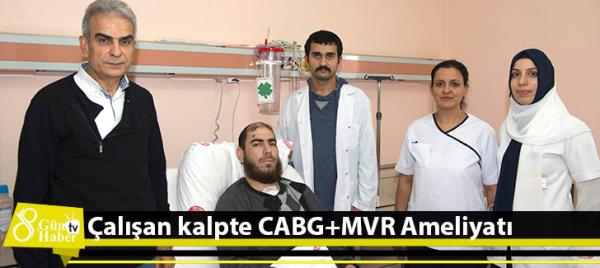 Çalışan kalpte CABG+MVR Ameliyatı