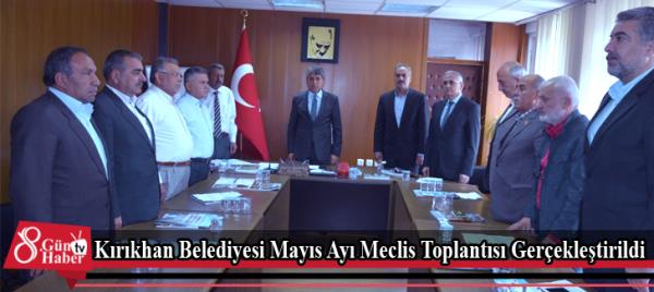 Kırıkhan Belediyesi  Mayıs Ayı Meclis Toplantısı Gerçekleştirildi