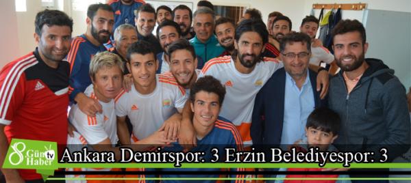Ankara Demirspor: 3 Erzin Belediyesspor: 3