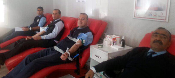 Arsuz Zabıta'dan Mehmetçik İçin Kan Bağışı