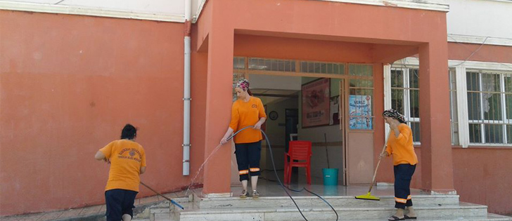 Okul Temizlik Hizmetleri Doruk Noktasına Ulaştı 