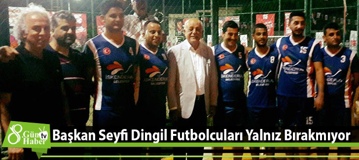 Başkan Seyfi Dingil Futbolcuları Yalnız Bırakmıyor