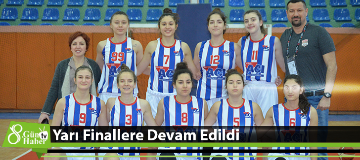 Basketbol Türkiye Şampiyonası yarı finallere devam edildi.