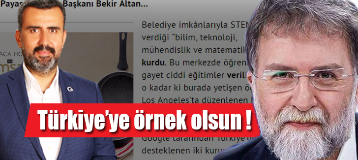 Ahmet Hakandan Bekir Altana STEM Teşekkürü