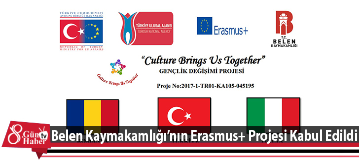 Belen Kaymakamlığının Erasmus+ Projesi Kabul Edildi