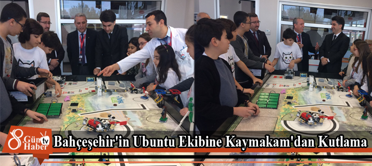 Bahçeşehir'in Ubuntu Ekibine Kaymakam'dan Kutlama 