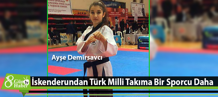 İskenderundan Türk Milli Takıma Bir Sporcu Daha