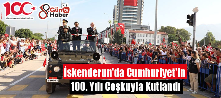 İskenderun'da Cumhuriyet'in 100. Yılı Coşkuyla Kutlandı