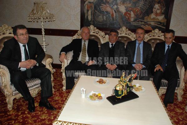 Adalet Bakanı Sadullah Ergin, Hatay Valisi Celalettin Lekesiz, AK Parti Hatay Milletvekili Orhan Karasayar