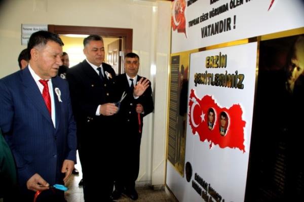 Hatay Erzin'de Polis Haftasında Şehitler Köşesi Açıldı
