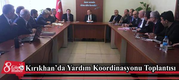 Kırıkhan'da Yardım Koordinasyonu Toplantısı