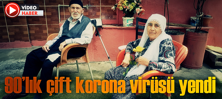 90lık çift korona virüsü yendi
