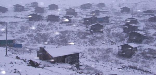 Ardahan'da Posof'ta kar yağışı etkili oldu
