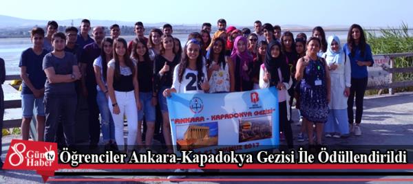 Öğrenciler Ankara-Kapadokya Gezisi İle Ödüllendirildi