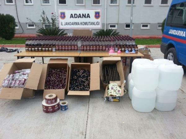 Adana'da Kaçak İçki İmalatçılarına Operasyon