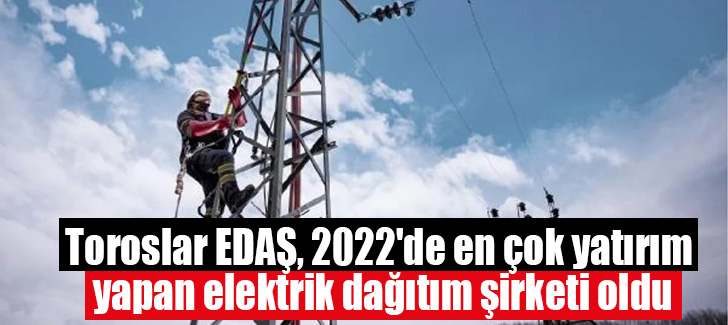 Toroslar EDAŞ, 2022'de en çok yatırım yapan elektrik dağıtım şirketi oldu