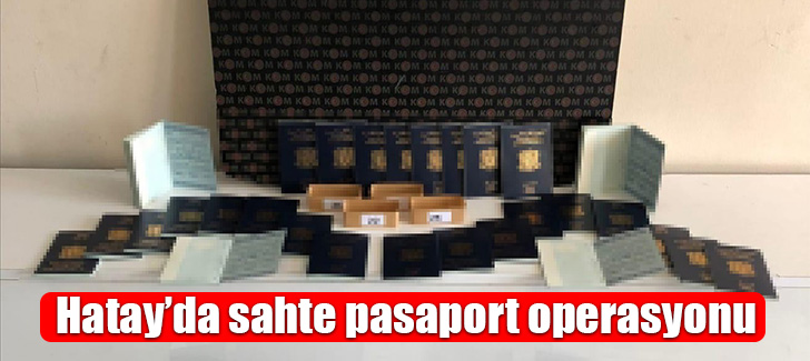 Hatay’da sahte pasaport operasyonu