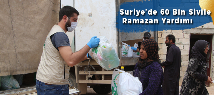 Suriye'de 60 bin sivile Ramazan yardımı