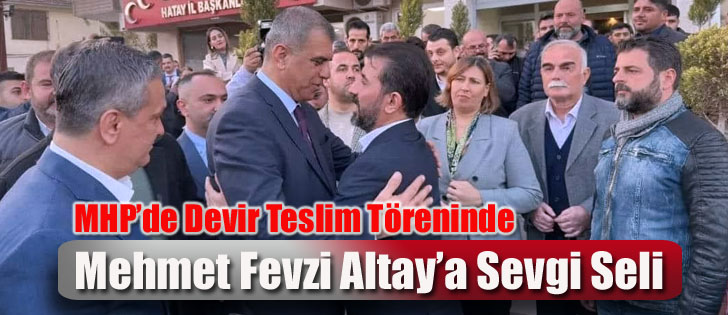 MHP’de Devir Teslim Töreninde Mehmet Fevzi Altay’a Sevgi Seli 