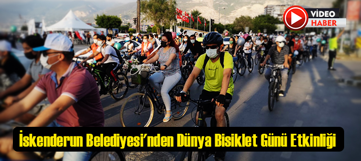 İskenderun Belediyesi'nden Dünya Bisiklet Günü Etkinliği