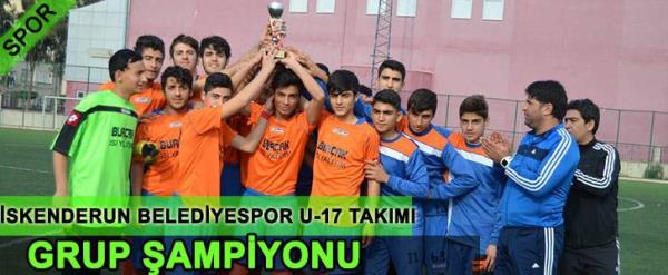 İskenderun Belediyespor U-17 takımı Grup Şampiyonu