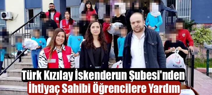Türk Kızılay İskenderun Şubesi'nden İhtiyaç Sahibi Öğrencilere Yardım