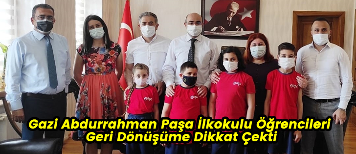  Gazi Abdurrahman Paşa İlkokulu Öğrencileri Geri Dönüşüme Dikkat Çekti