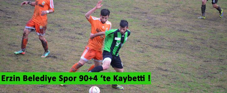 Erzin Belediye Spor 90+4 'te Kaybetti !