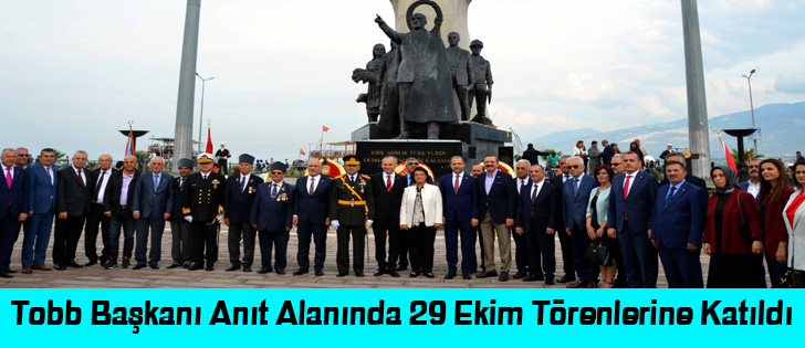 Tobb Başkanı Anıt Alanında 29 Ekim Törenlerine Katıldı