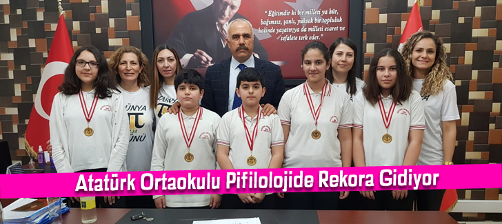 Atatürk Ortaokulu Pifilolojide Rekora Gidiyor