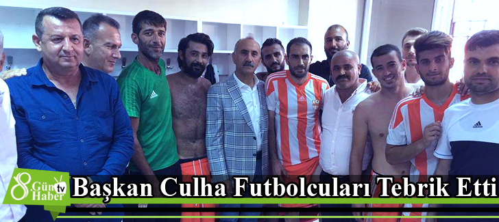 Başkan Culha Futbolcuları Tebrik Etti