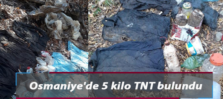 Osmaniye'de 5 kilo TNT bulundu