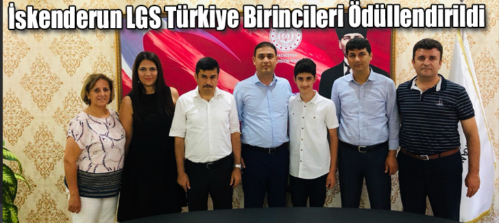 İskenderun LGS Türkiye Birincileri Ödüllendirildi