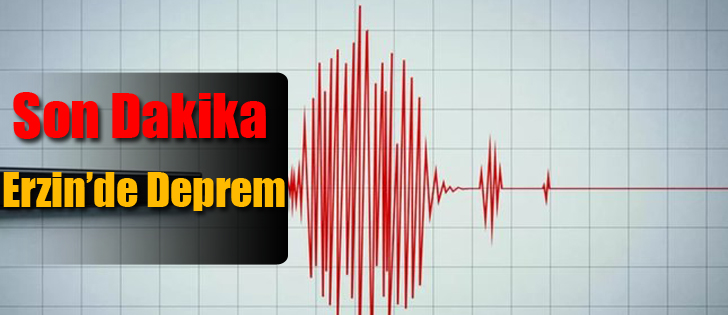 Son Dakika Erzin’de Deprem
