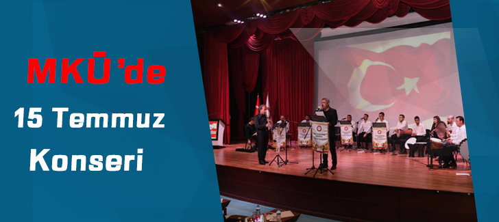  Hatay MKÜ'de Türkiye Sizi Unutmayacak' Konseri