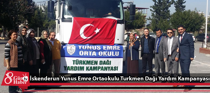 İskenderun Yunus Emre Ortaokulu Turkmen Dağı Yardım Kampanyası