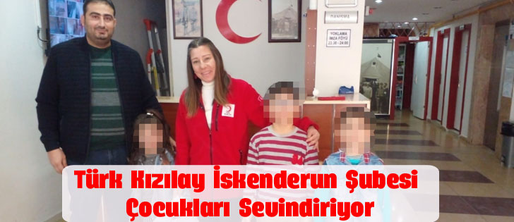 Türk Kızılay İskenderun Şubesi Çocukları Sevindiriyor
