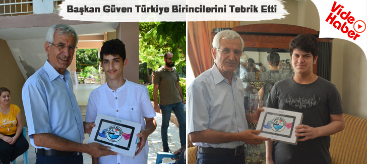 Başkan Güven Türkiye Birincilerini Tebrik Etti