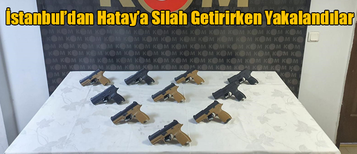 İstanbul’dan Hatay’a Silah Getirirken Yakalandılar