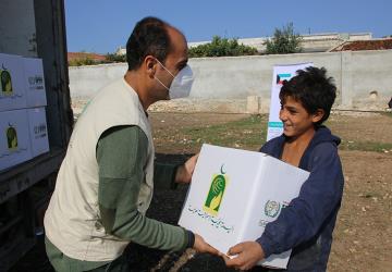 Suriyede 8 bin adet gıda kolisi dağıtıldı