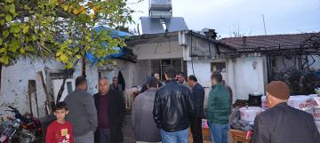 Kırıkhan'da Bir Evin Çatısı Çöktü!