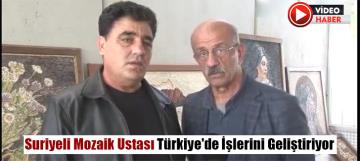 Suriyeli Mozaik Ustası Türkiye'de İşlerini Geliştiriyor